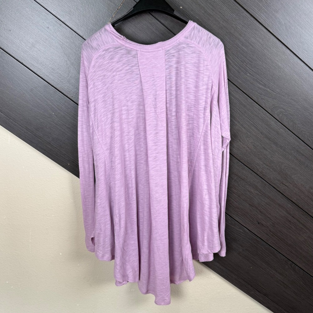 We The Free Women's Large Lavender Oversized Swing Tunic Long Sleeve Top - Picture 4 of 7